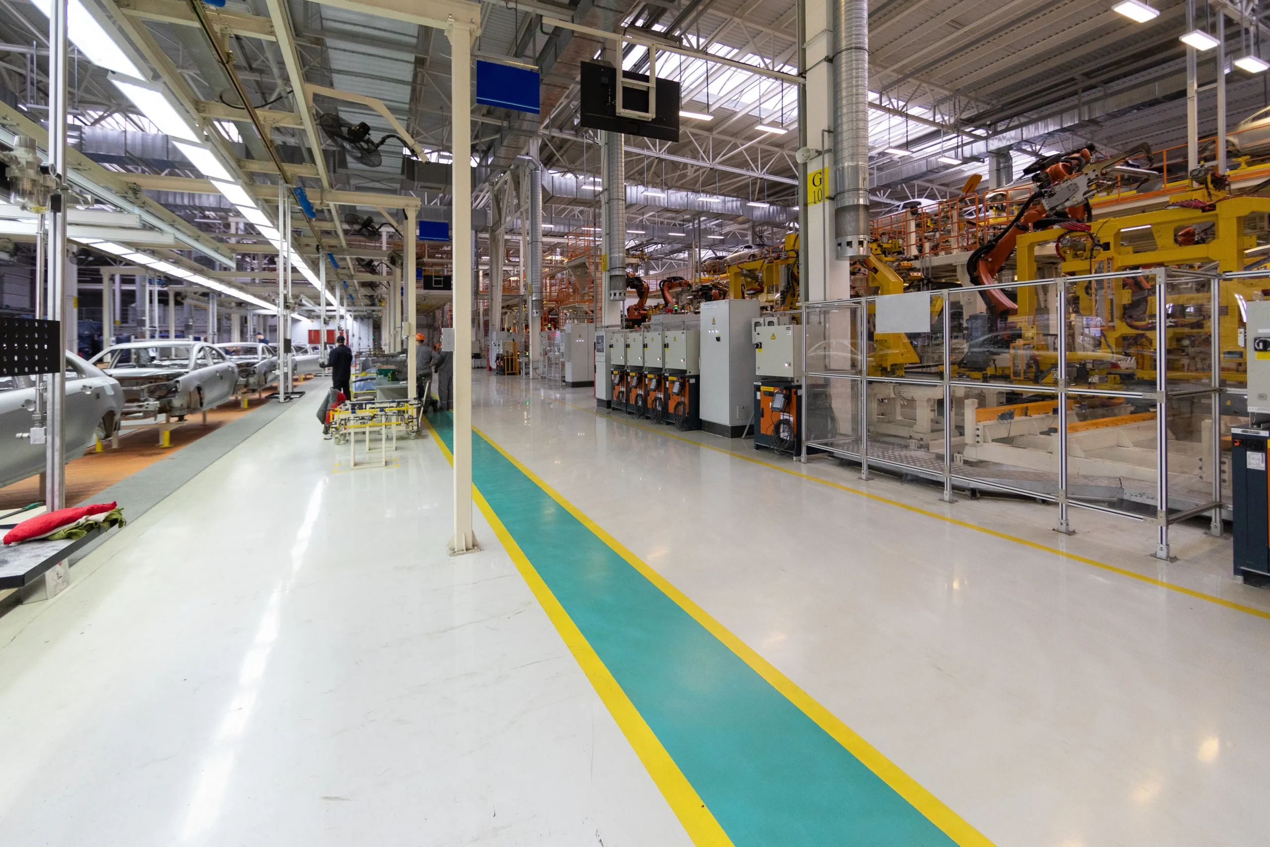 marquage sol usine